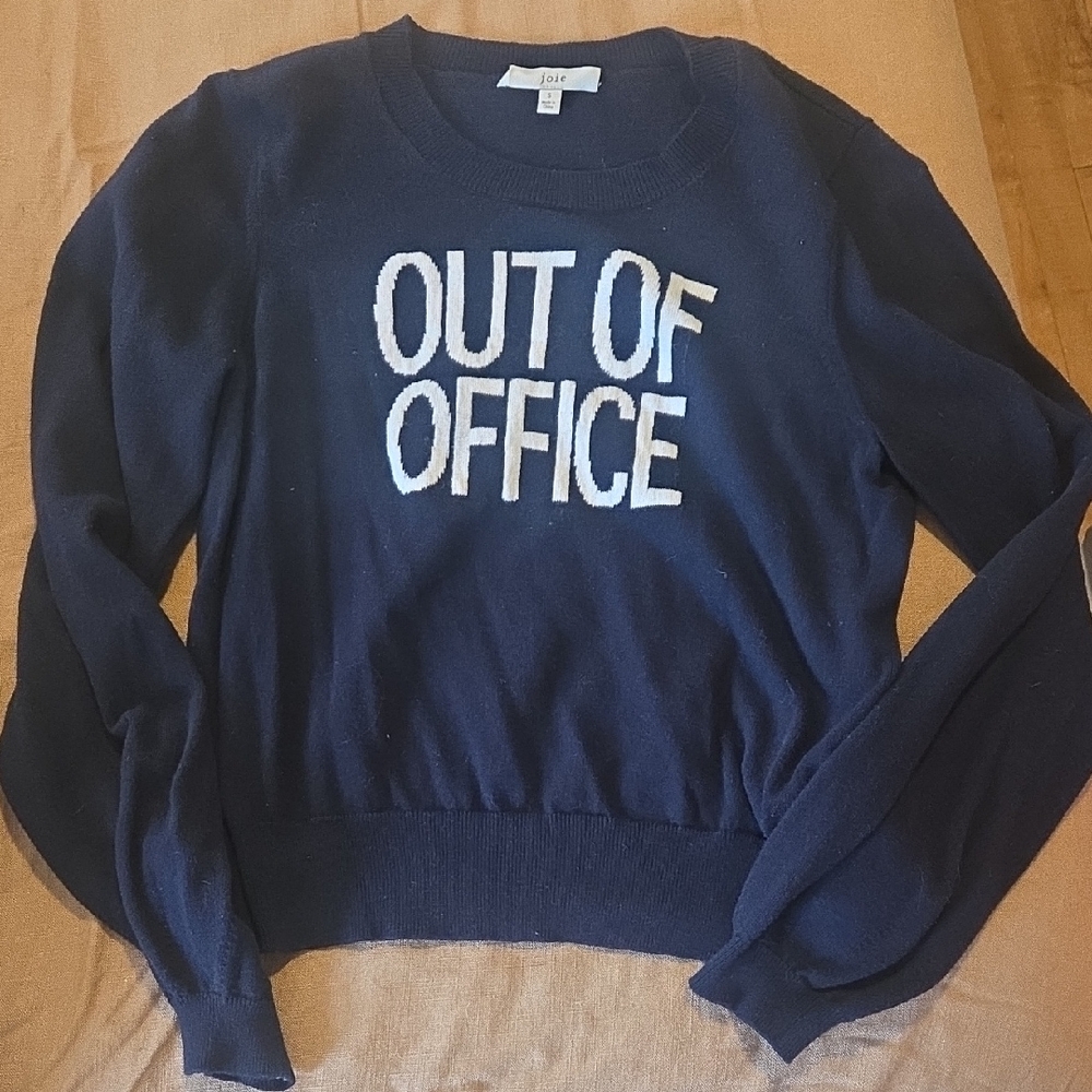 Joie Navy Blue Crew Neck Sweater